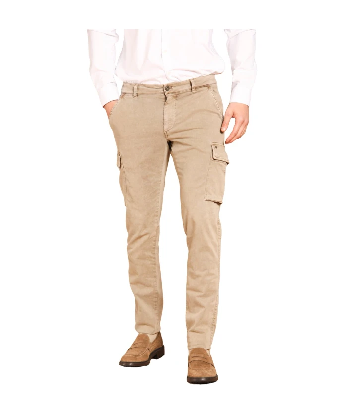 

Узкие брюки-карго бежевого цвета Mason'S, бежевый