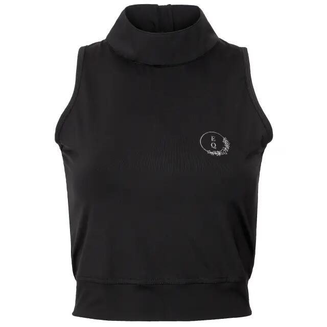 

Женский укороченный топ EQUESTRIAN QUEEN Rylee 24SS черный/белый