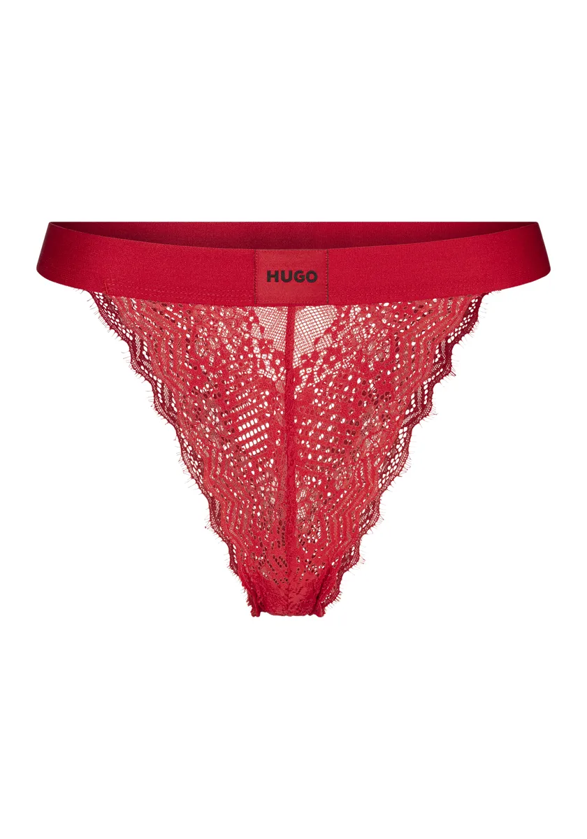 

Трусы HUGO "BRIEF LACE", с логотипом Hugo на поясе, красный
