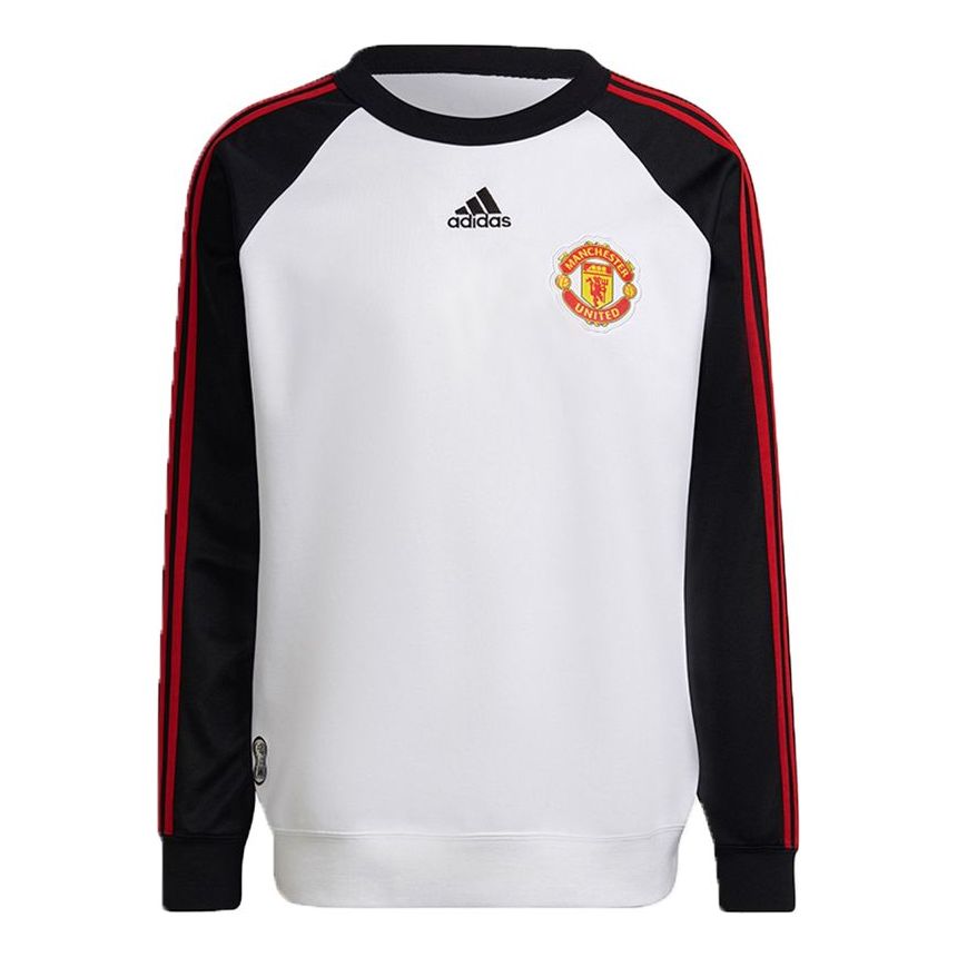 

Худи Men's adidas Knit Soccer/Football Colorblock Sports Round Neck White H64071