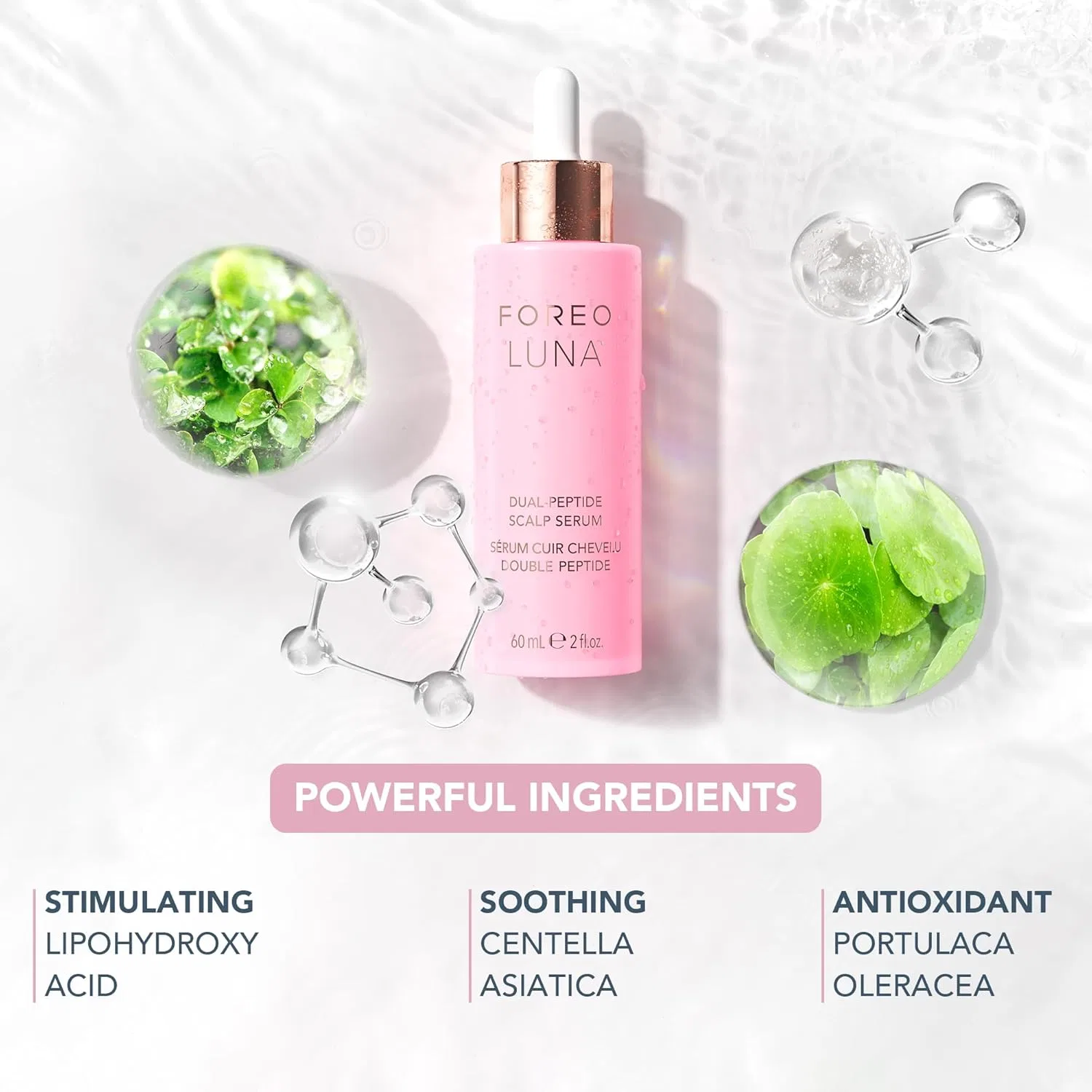 Сыворотка для роста волос и кожи головы «LUNA Dual Peptide Scalp Serum» от FOREO Foreo — фото 4