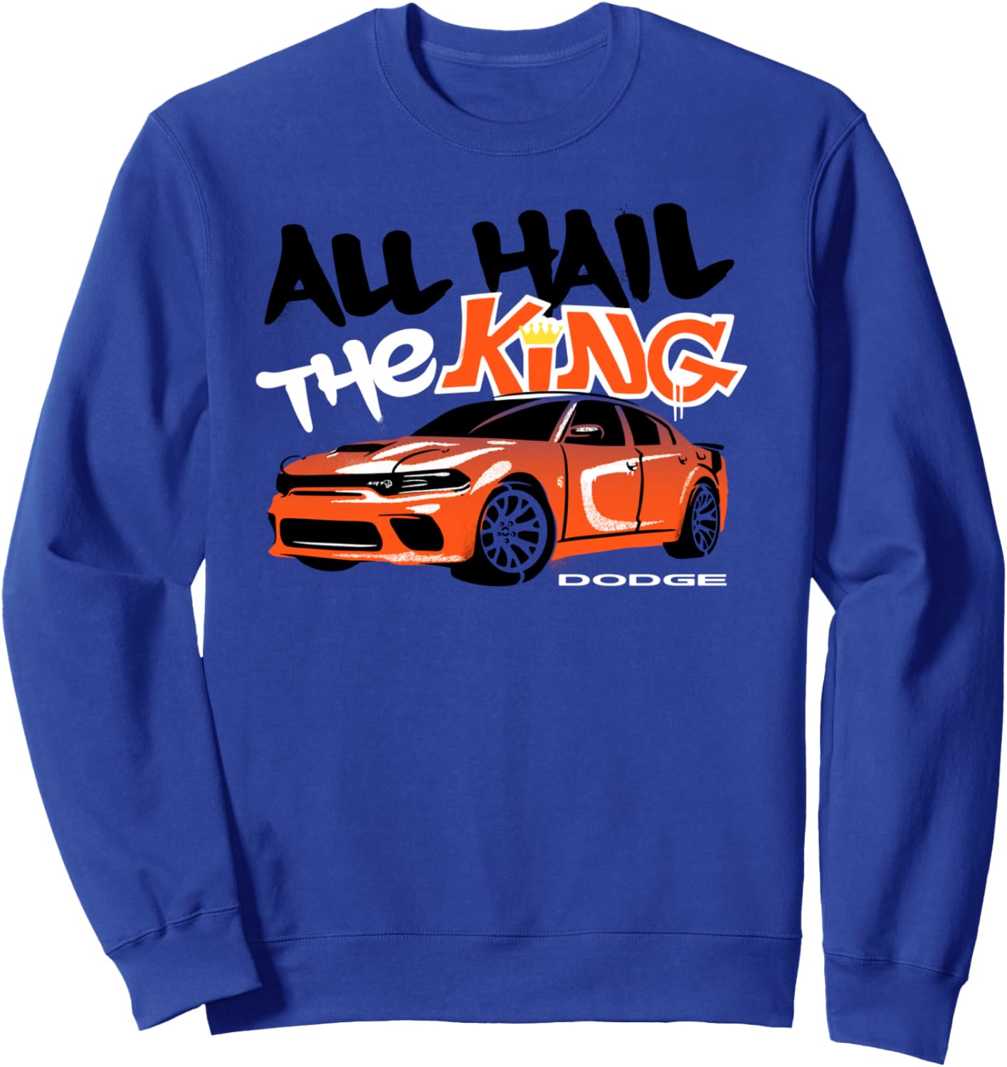 

Толстовка Dodge Charger King Daytona All Hale The King Last Call, синяя, Синий, Толстовка Dodge Charger King Daytona All Hale The King Last Call, синяя