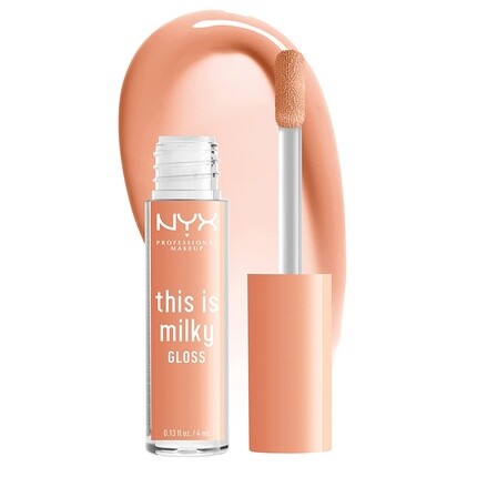 

NYX Professional Makeup This Is Milky Gloss Vegan Lip Gloss 12-часовое увлажняющее молочко и прозрачный медовый оттенок Hunny