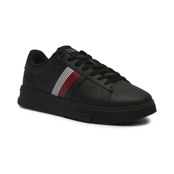 

Сезонные кожаные кроссовки Supercup lth Tommy Hilfiger, черный