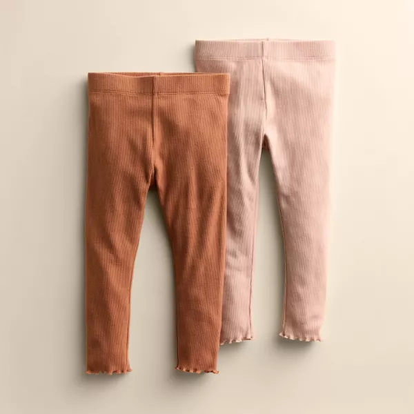 

Девочки 4-12 лет 2 пары леггинсов с рюшами Little Co. By Lauren Conrad, цвет peach layer