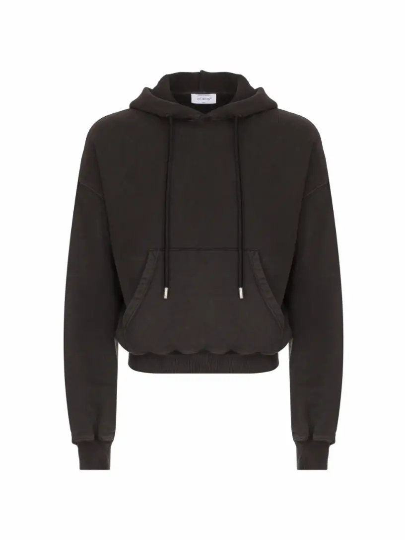 

Хлопковое худи Arrows Off-White, серый