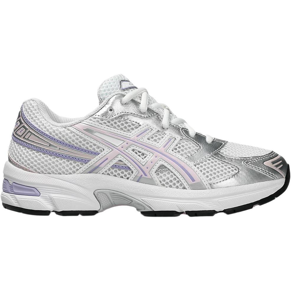 ASICS Gel 1130 амортизирующие поддерживающие низкие детские беговые кроссовки white silver для подростков — фото 3
