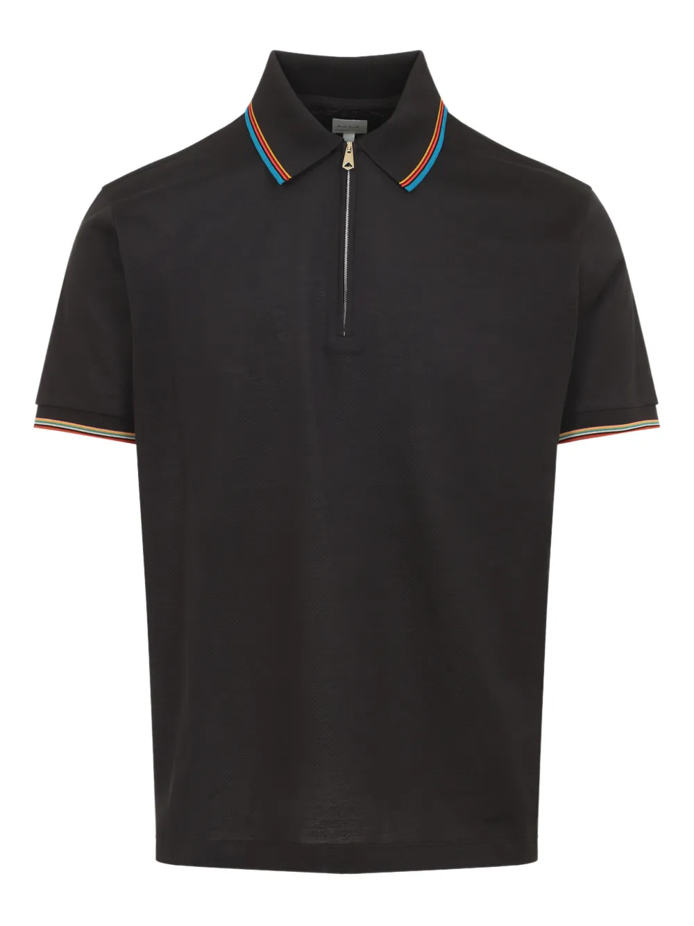 

Поло на молнии Paul Smith, черный
