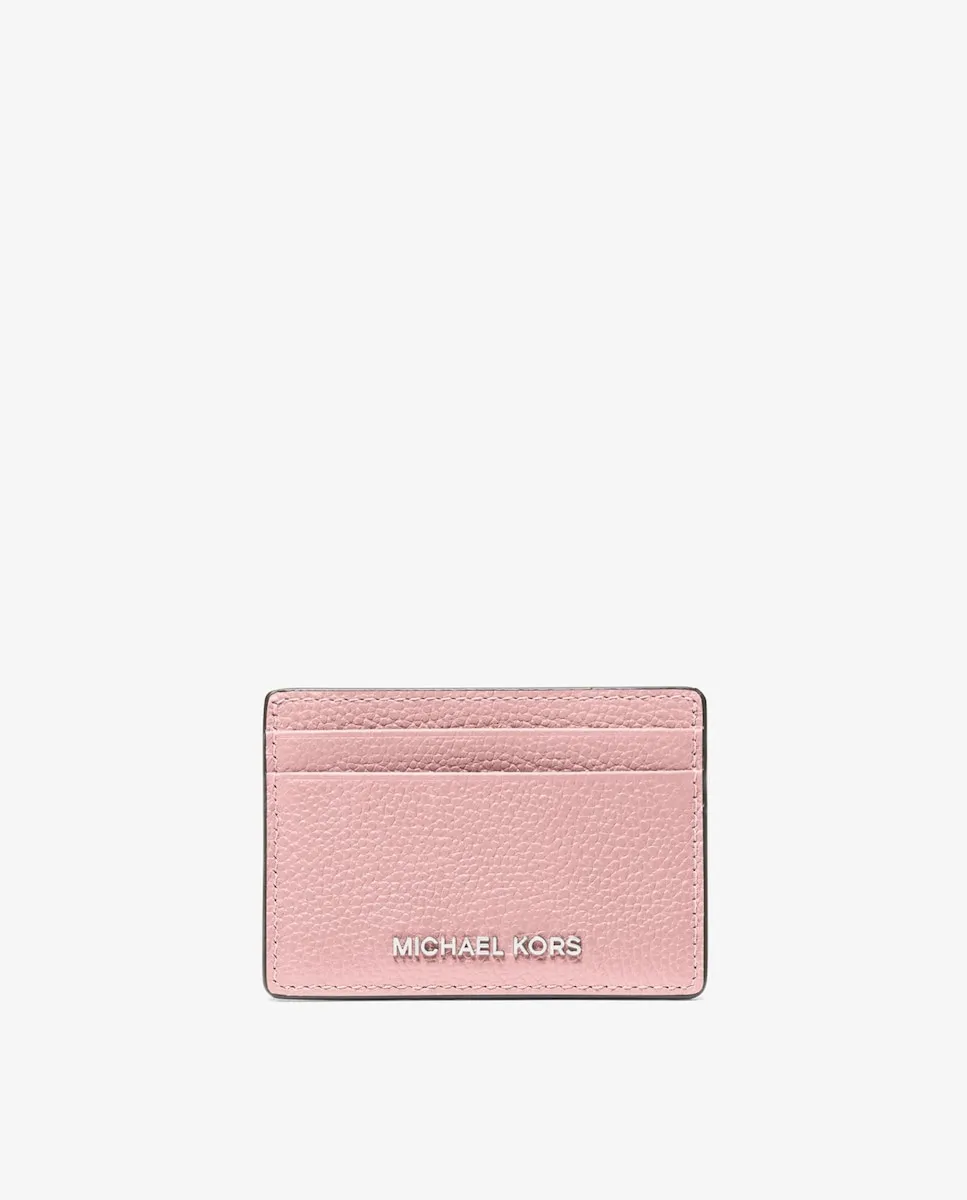 

Женская визитница из зернистой кожи Michael Michael Kors, розовый