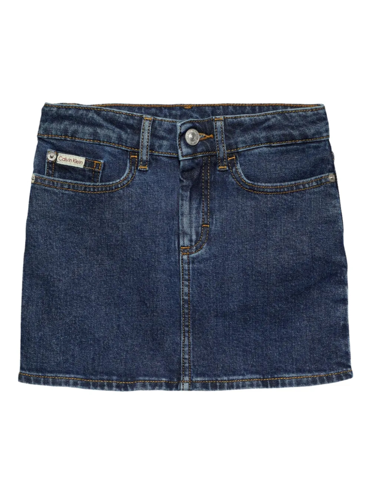

Джинсовая мини-юбка Calvin Klein Kids, синий