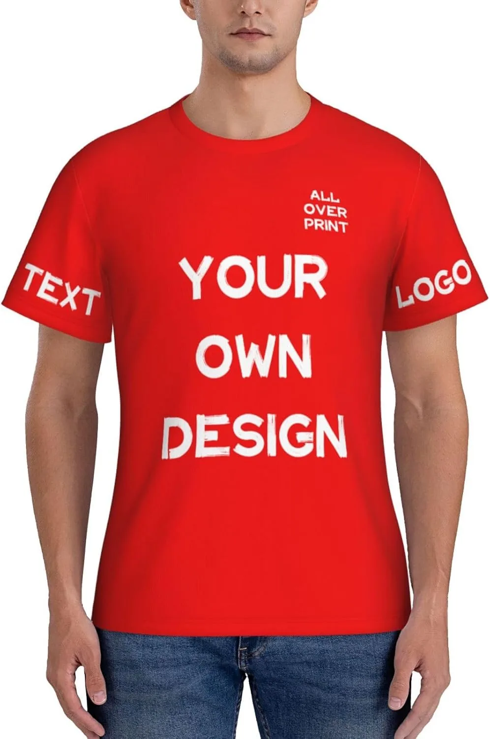 

Футболка с принтом Custom Shirt с логотипом и текстом