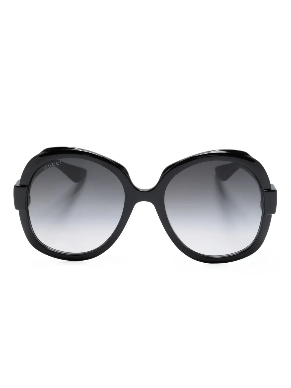 

Солнцезащитные очки в массивной оправе с логотипом Gucci Eyewear, черный