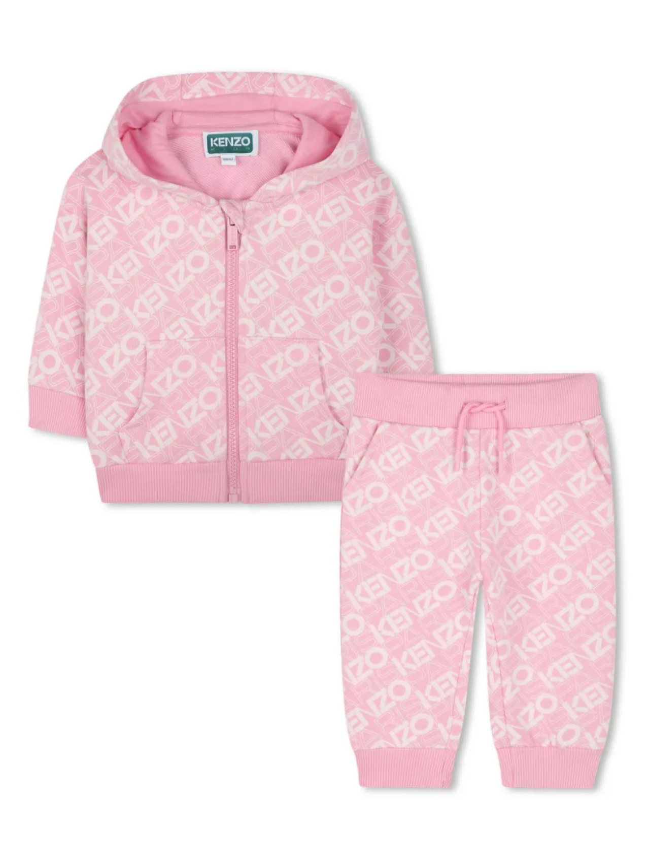 

Kenzo Kids спортивный костюм с логотипом, розовый