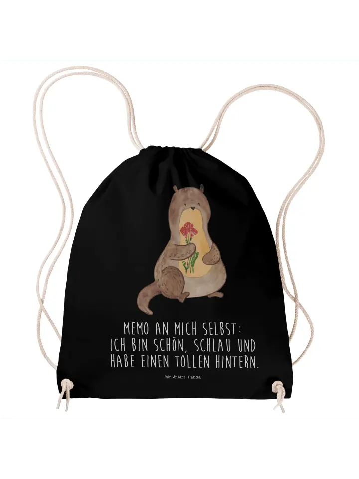 

Спортивная сумка Mr. & Mrs. Panda, черный