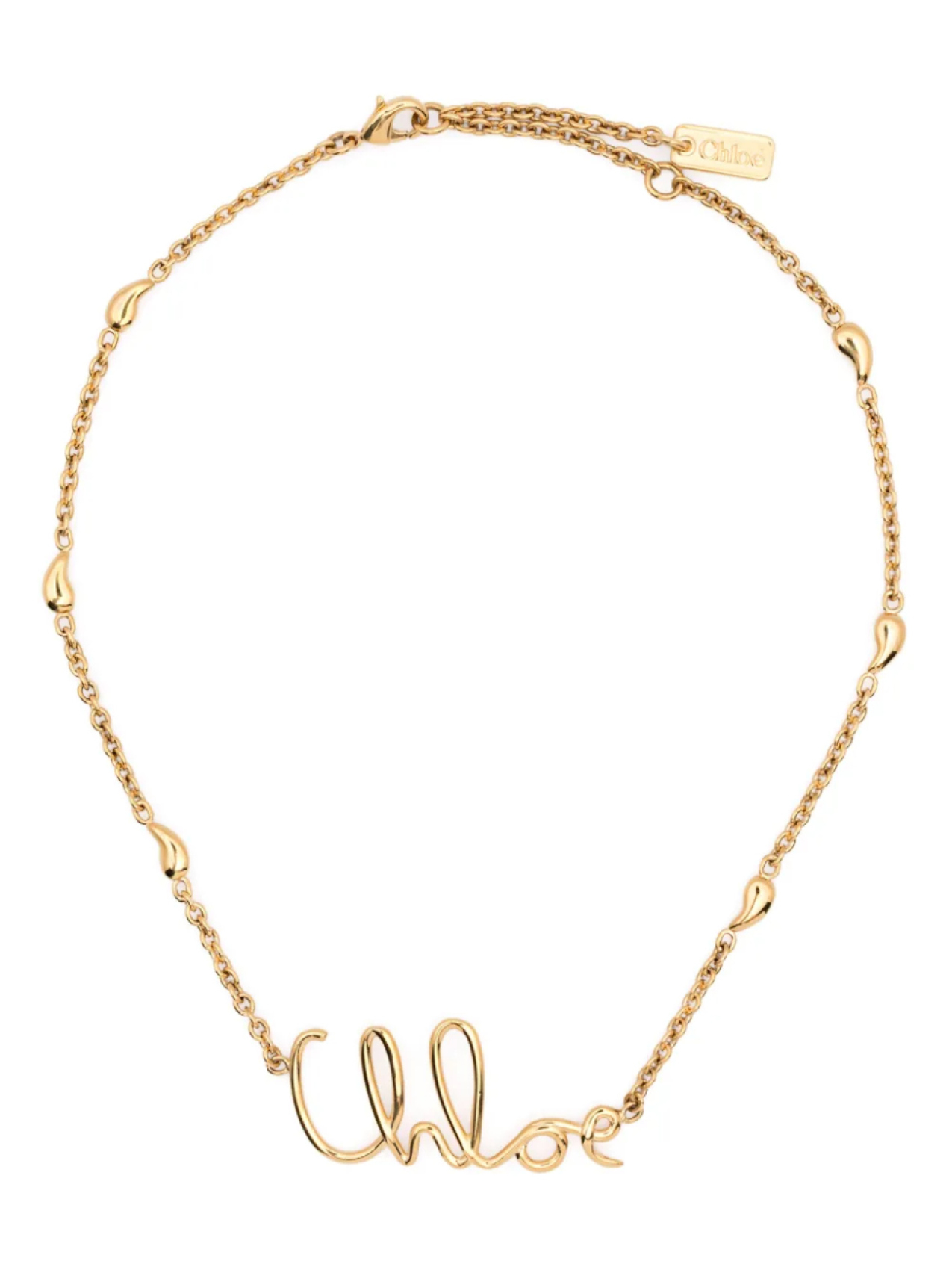 

Знаковое ожерелье Chloé, золотой