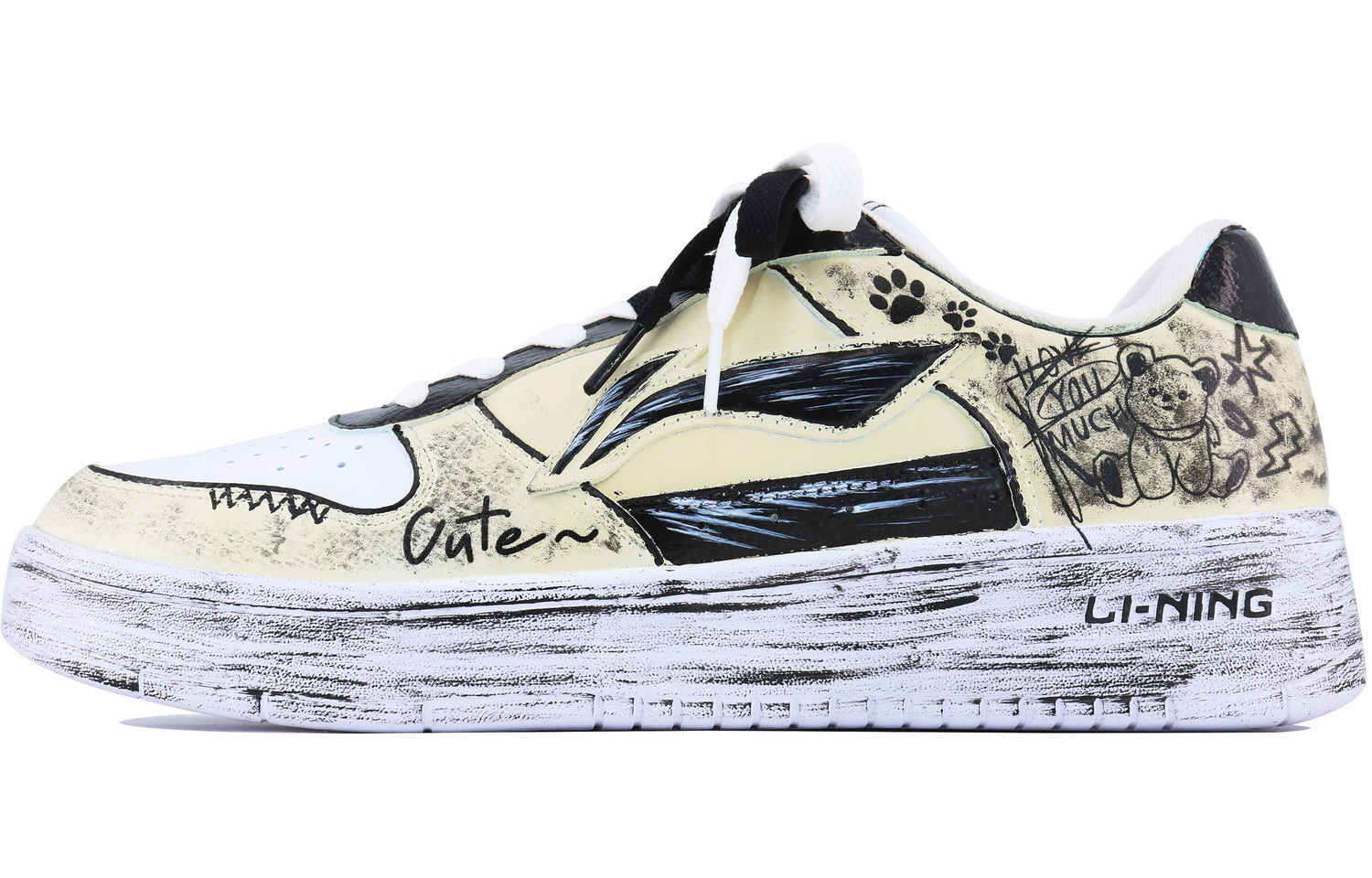 

Li-Ning Li Ning Sycee Slip Resistant Abrasion Resistant Low top Skateboard Shoes мужские, цвет ecru