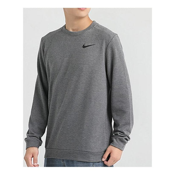 

Толстовка Nike DRI-FIT Quick Dry Round Neck Pullover Gray, серый