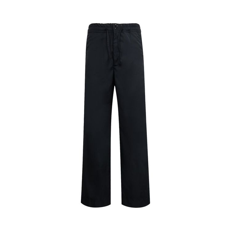 

Брюки Dries Van Noten Drawstring Loose Fit Wide Leg Pants Navy, синий