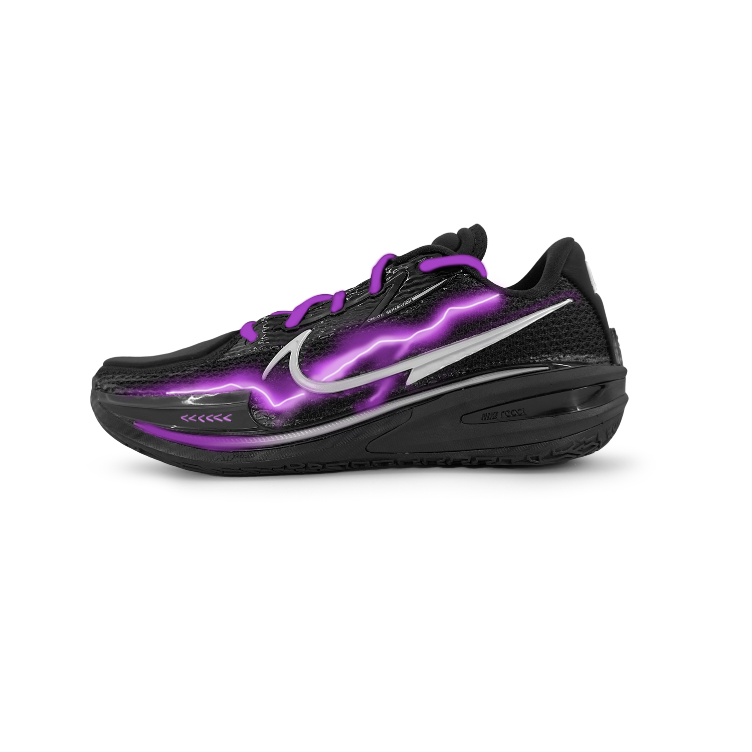 

Nike Air Zoom G.T. Cut 1 EP Purple Lightning устойчивые к истиранию низкие баскетбольные кроссовки unisex Purple Black