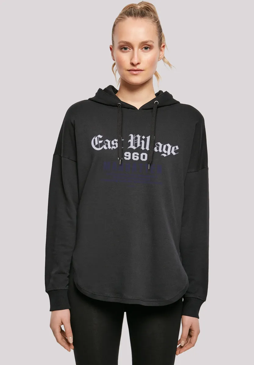 

Толстовка F4NT4STIC " East Village Manhattan OVERSIZE HOODIE ", принт, черный