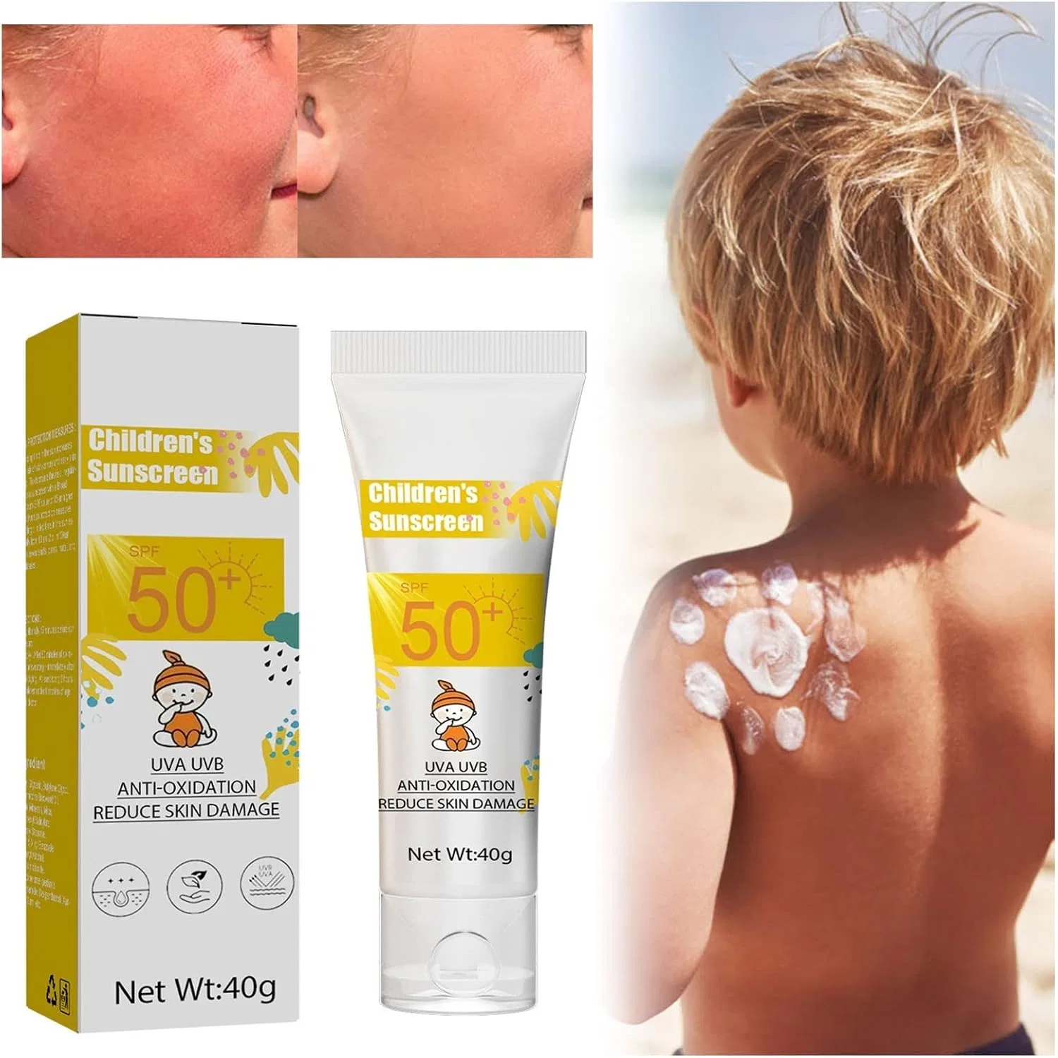 Детский солнцезащитный крем для тела Fresh Skin Gentle, Generic, 60 г — фото 3
