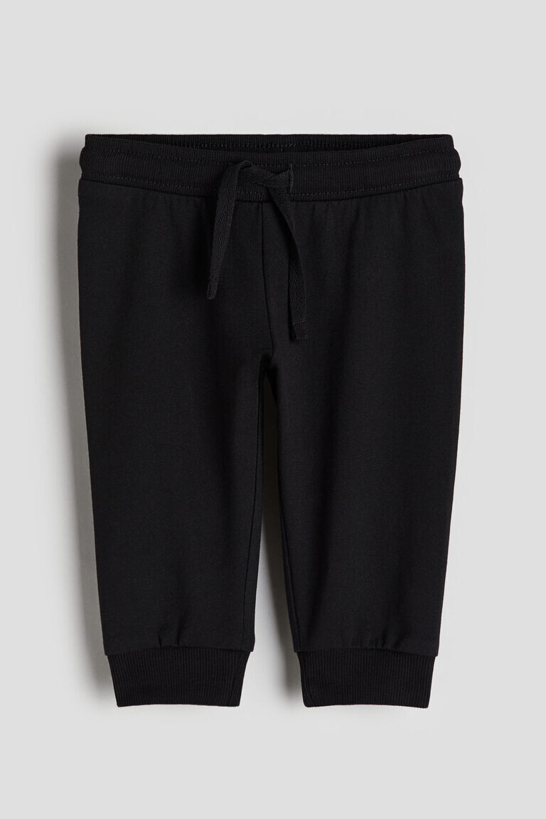 

Хлопковые спортивные штаны H&M, черный