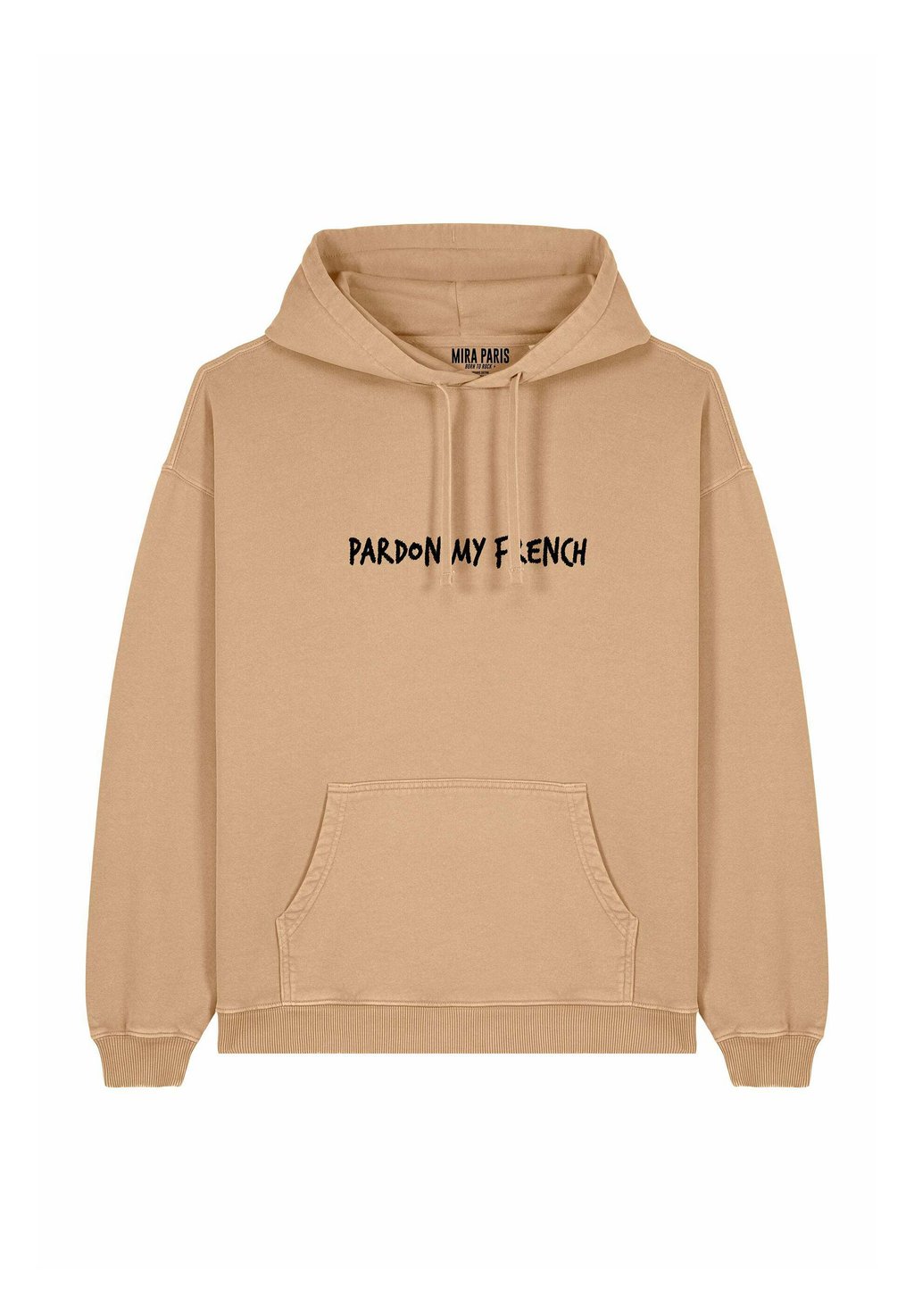 

Толстовка PARDON MY FRENCH EMBROIDERY UNISEX - Hoodie Mira Paris, бежевый