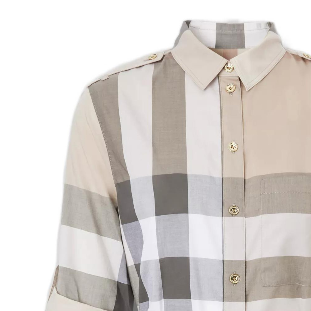 Футболка с длинными рукавами Burberry, женская, светло-бежевый — фото 3