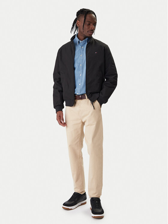 Демисезонная куртка regular fit Harrington MW0MW37647 Tommy Hilfiger, черный — фото 2