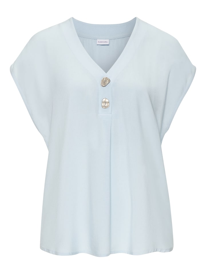 

LASCANA Блузка-слип небесно-голубого цвета