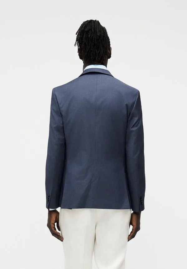 Приталенный блейзер в мелкий горошек Calvin Klein, Dark Slate Blue — фото 3
