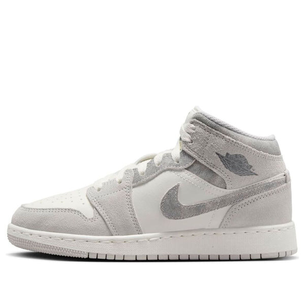 

Кроссовки 1 mid se 'neutral grey sail' Air Jordan, серый