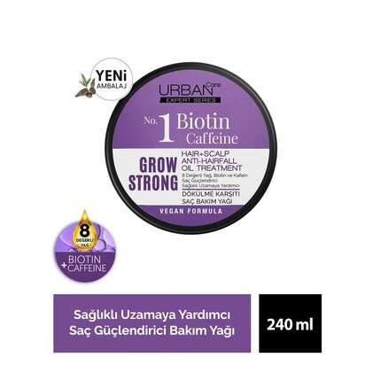 Urban Care Expert Grow Strong Укрепляющее масло для волос 240 мл — фото 2