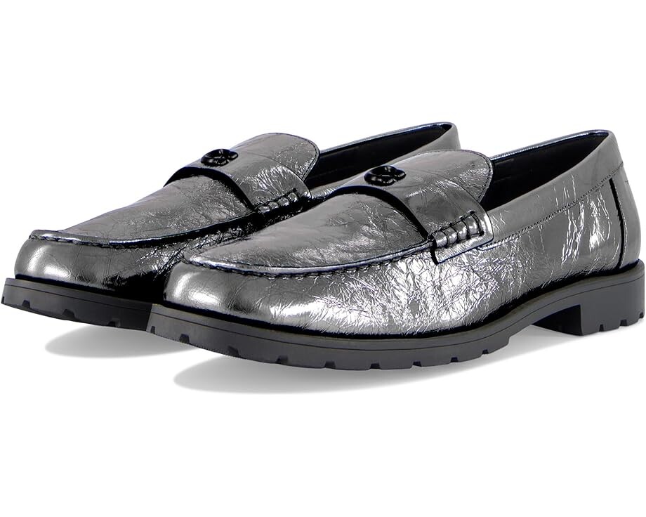 

Лоферы COACH Jocelyn Crinkle Metallic Loafer, цвет Anthracite