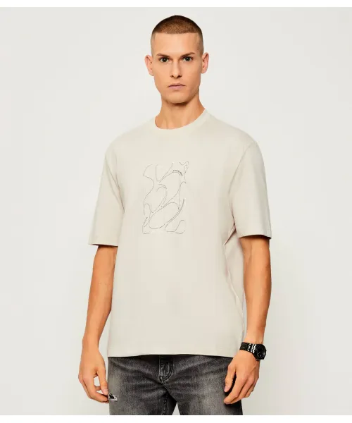 

Футболка Regular fit Armani Exchange, бежевый