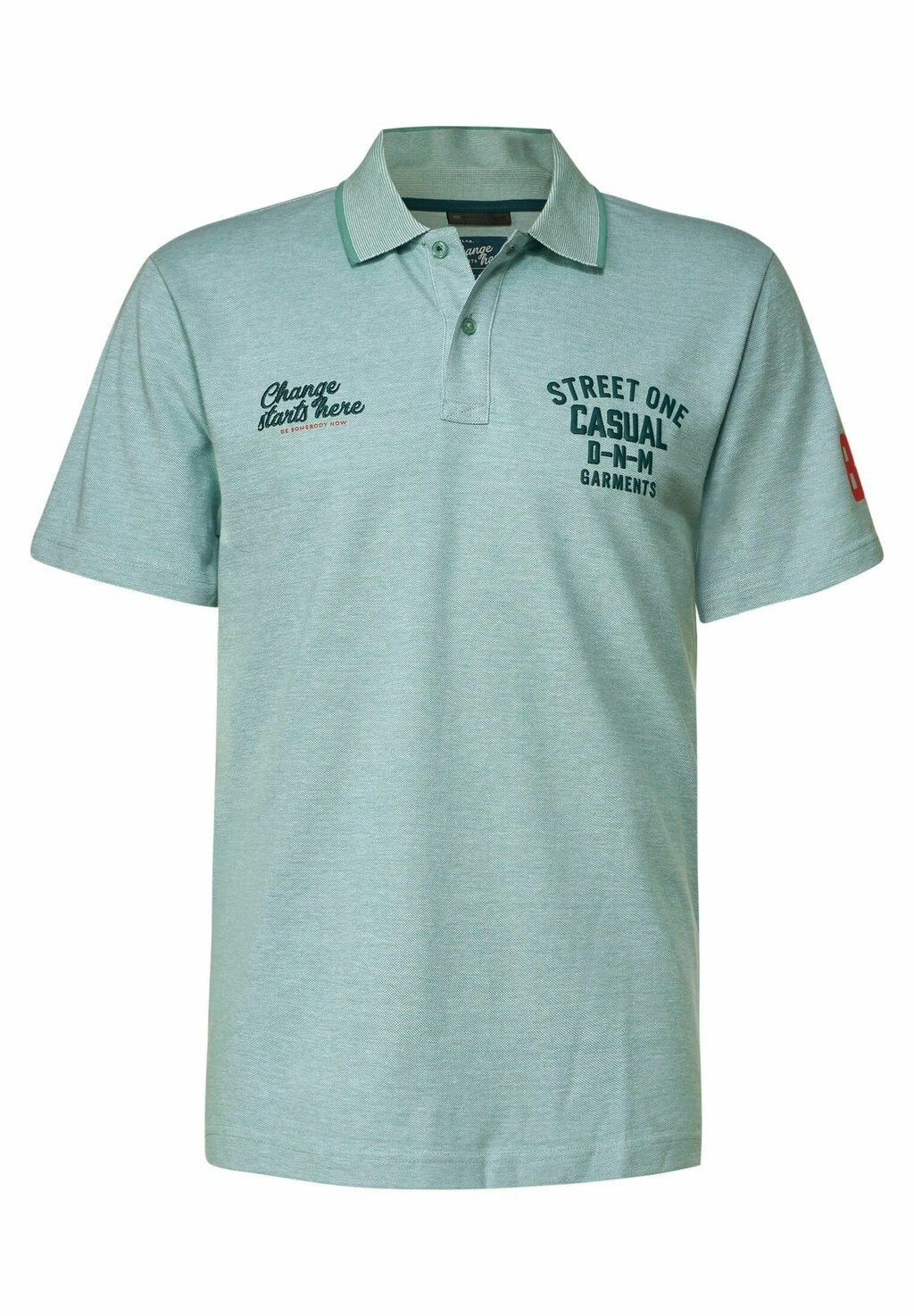 

Рубашка поло OXFORD PRINTMIX Street One MEN, зеленый