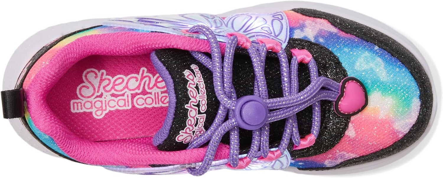 Кроссовки SKECHERS KIDS Dream Racer - Wing Brites 303055L, цвет Black/Hot Pink — фото 2