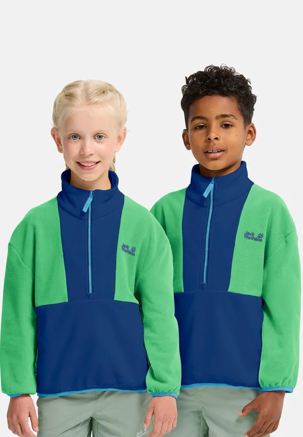Флисовый джемпер colorblock цвета таунус Jack Wolfskin, Blue Orchid