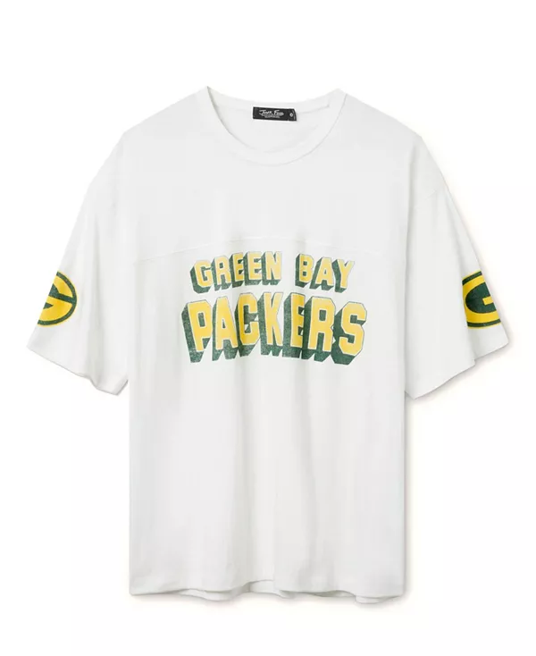 

Футболка унисекс с изображением полузащитника команды Green Bay Packers НФЛ Junk Food Clothing, белый