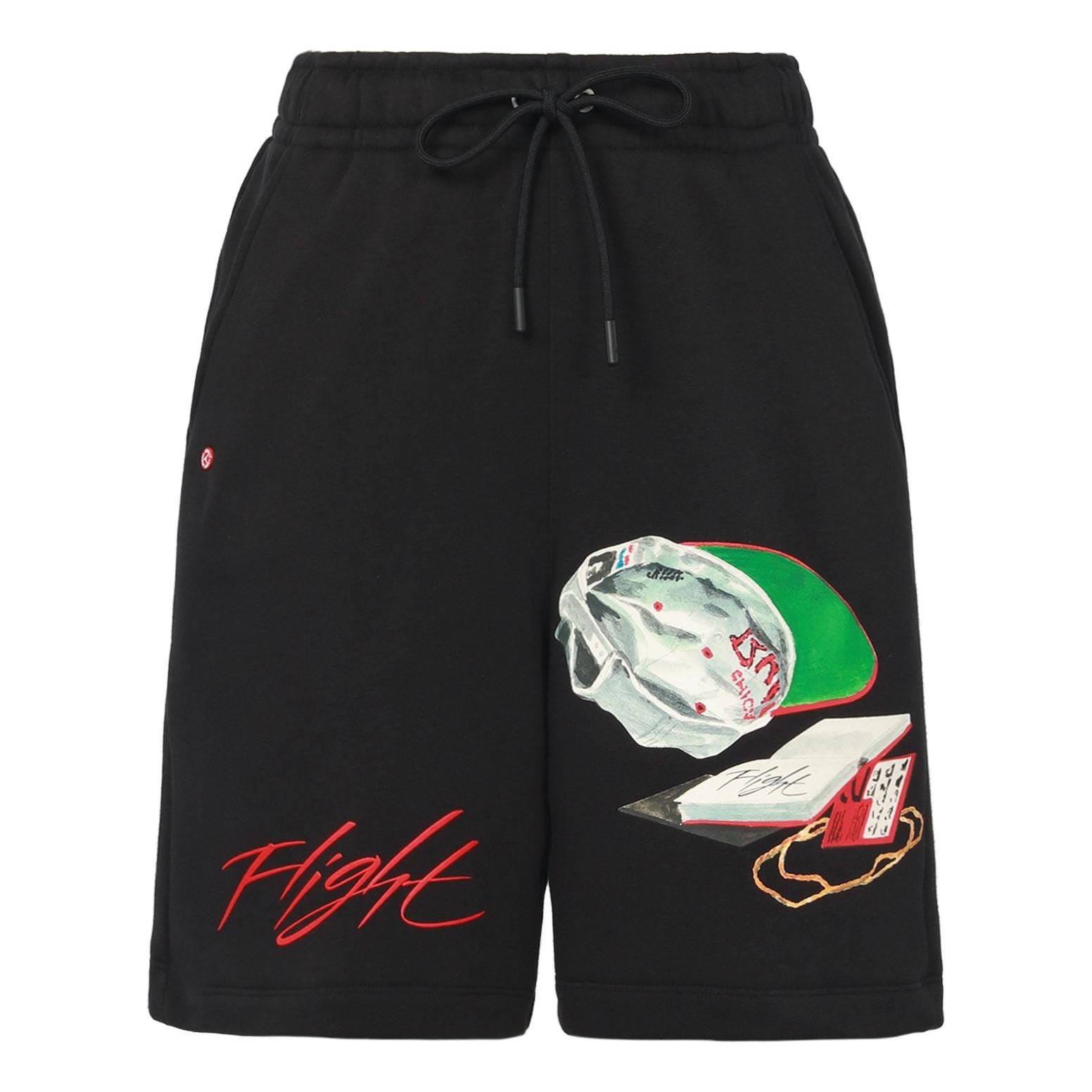 

Шорты Men's Air Jordan Alphabet Pattern Printing Straight Sports Shorts Black DQ7543-010, черный