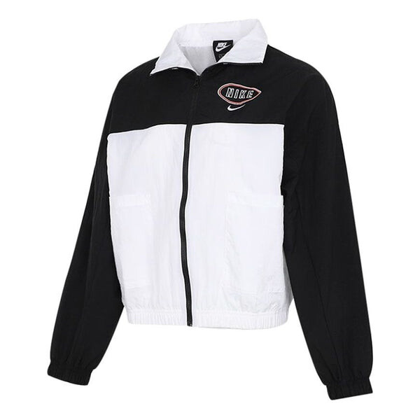 

Куртка embroidery logo stand collar jacket white Nike, белый