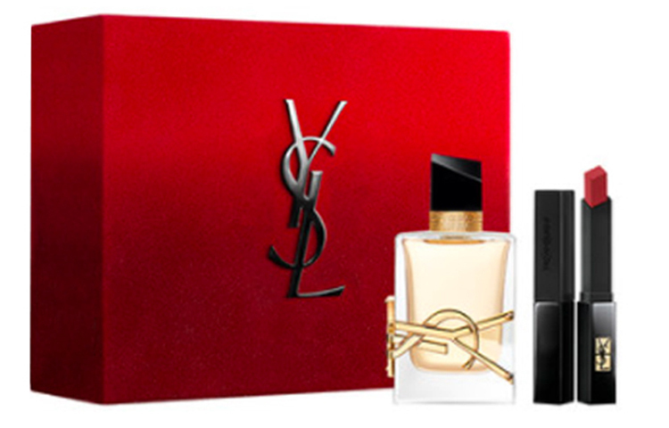 Подарочный набор Yves Saint Laurent: парфюмерная вода Libre, 50 мл + губная помада Rouge Pur Couture The Slim Velvet Radical 302, 2 г