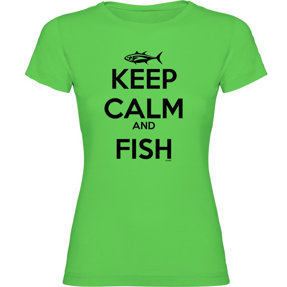 

Футболка Kruskis Keep Calm And Fish, зеленый