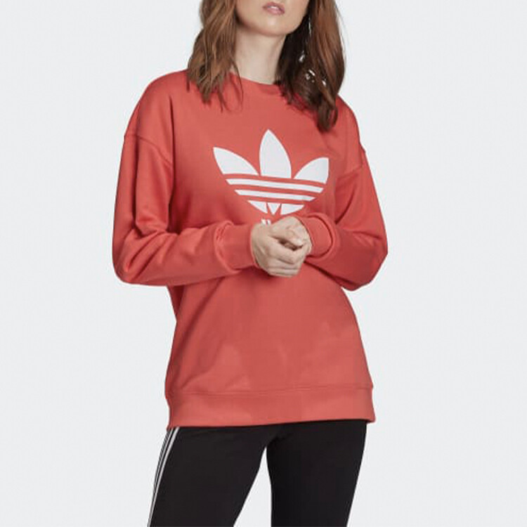 Толстовка женская красная Adidas Originals — фото 2