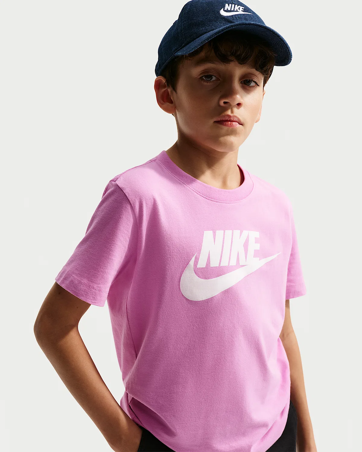 Детская футболка Nike Sportswear, Light Magenta — фото 3