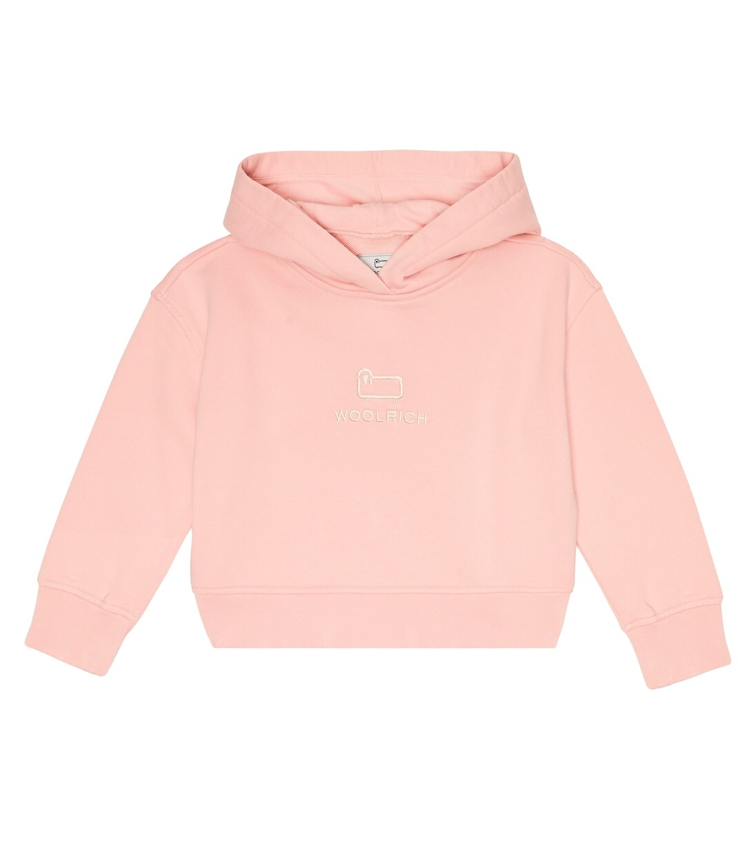 

Худи с логотипом из хлопка Woolrich, розовый