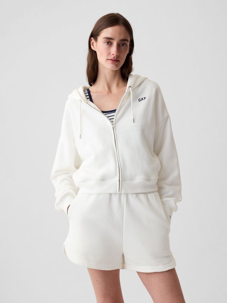 

Укороченная толстовка с капюшоном Gap, белый