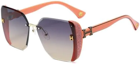 

Квадратные солнцезащитные очки 2027 для женщин и мужчин, модные градиентные ретро-очки, зеркальные черные очки с защитой от УФ-излучения UV400 MTZJH, Gray Tea