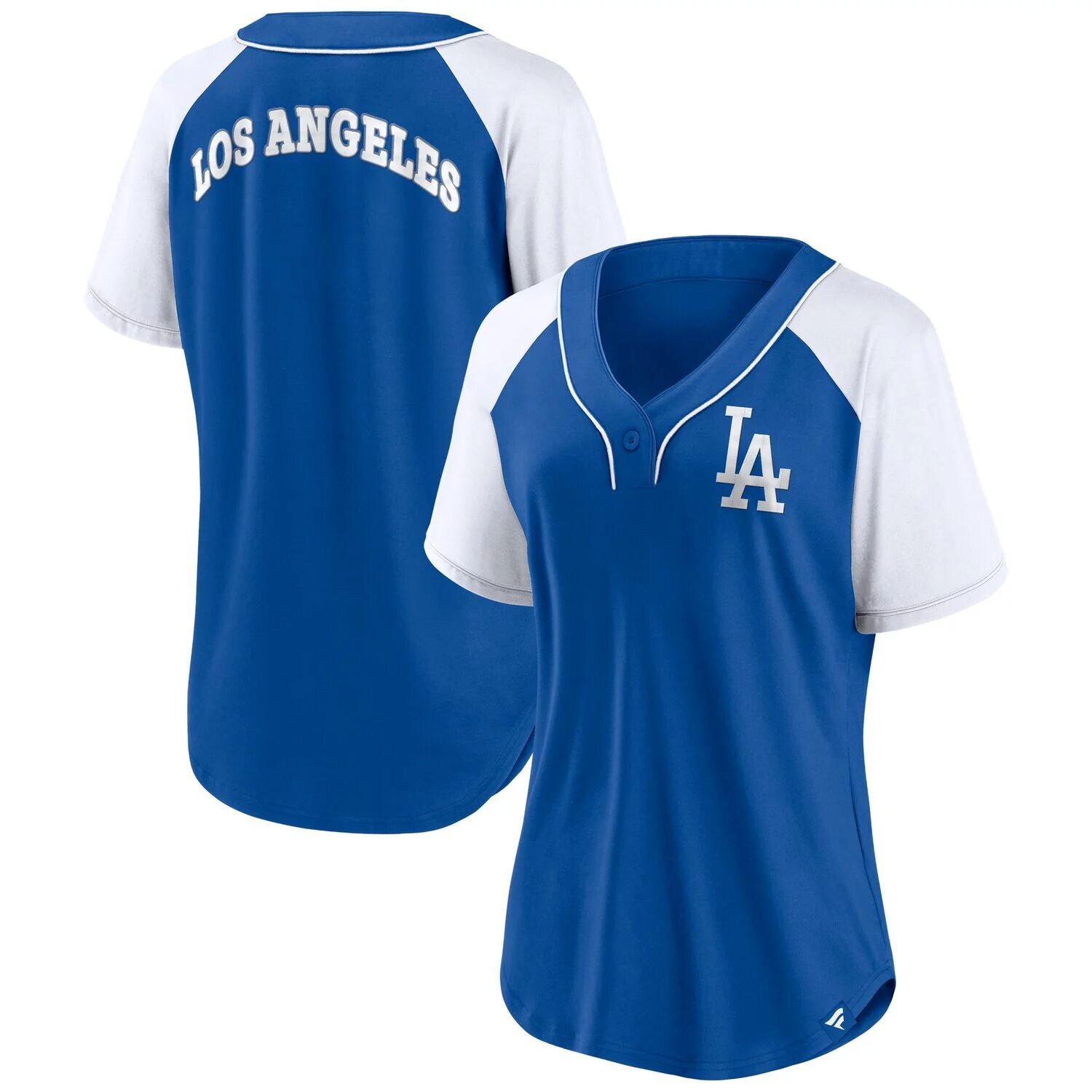 

Женская футболка Fanatics Royal Los Angeles Dodgers Ultimate Style реглан с v-образным вырезом Fanatics