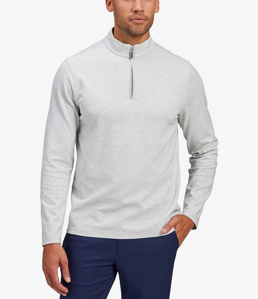 

Пуловер с молнией в четверть Mizzen+Main Proflex Performance, черный